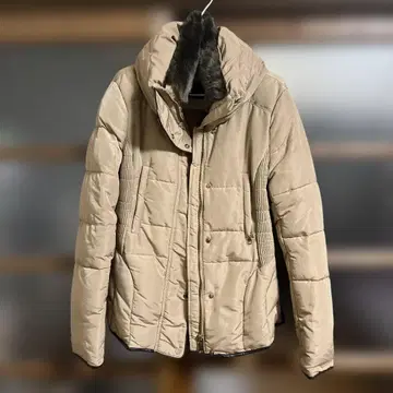 ZARA BASIC 베이지 다운 자켓 S