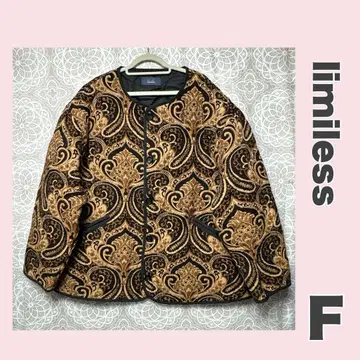 [ F ] limiless 페이즐리 무늬 퀼트 자켓