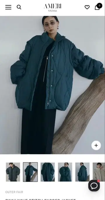 2WAY WAVE STITCH PADDED JACKET