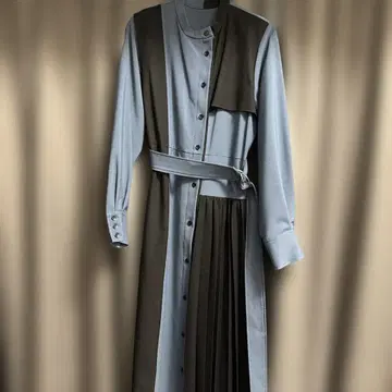 united tokyo 아지메 블로킹 원피스 사이즈 1 블루