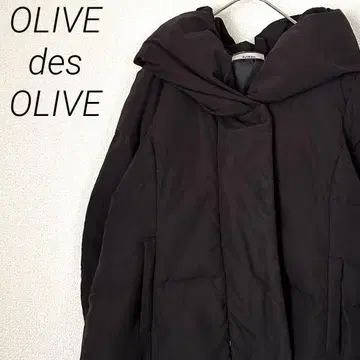 OLIVE des OLIVE 롱 다운 자켓 포켓 부착 루즈핏