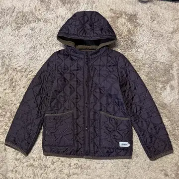 0 사이즈 armen 아멘 후디드 리버서블 자켓 퍼플