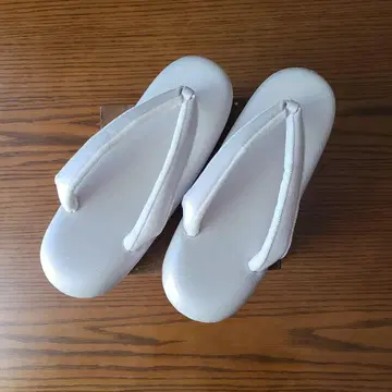 미사용 새상품 고반발 통굽 조리 코하() 화이트 L 사이즈