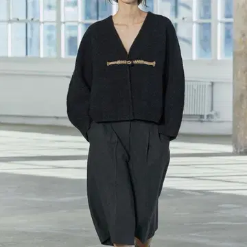 새상품급 ZARA 자라 숏 기모노풍 코트 XS-S 그레이 토글