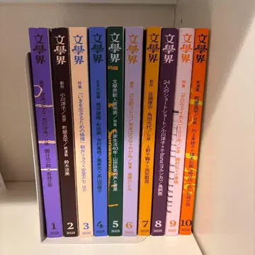 문학계 2025년 1월호 ~ 10월호