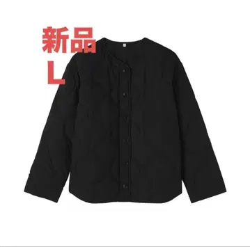 이번 시즌 모델 무인양품 후와리 솜 퀼팅 자켓 여성 L 블랙
