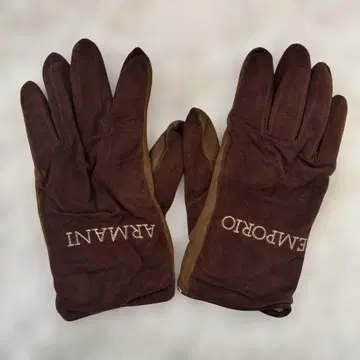 EMPORIO ARMANI 브라운 장갑