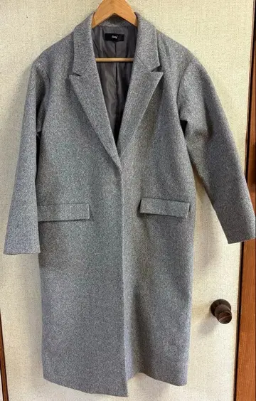 loaf 그레이 롱 코트 로프 오즈모시스 오렌지 펠트 원단 새상품급