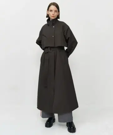 city tokyo 트리플 크로스 지퍼 스탠드 코트 아우터 코트