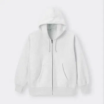 [ 새상품 ] 헤비 웨이트 맨투맨 풀 집업 후드티 (긴팔) 화이트