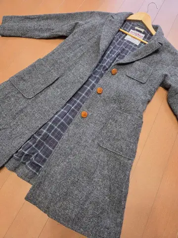 liflattie ships 해리스 트위드 체스터 코트 일본제