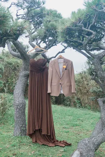 컬러 드레스 브라운 촬영 결혼식