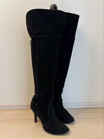 다이애나 Diana 스웨이드 롱 부츠 24.5cm 블랙