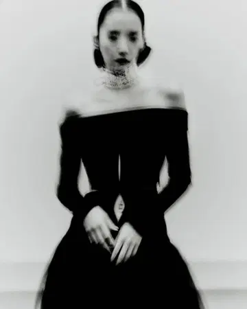 [FETICO] [ADELAIDE] 한정판 바디 수트 벨벳 오프숄더