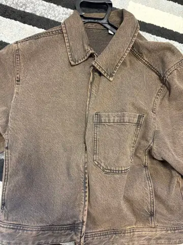 브라운 데님 자켓 XXL