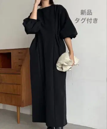 새상품 CAPRICIEUX LE'MAGE 롱 원피스 블랙