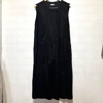 미사용 studio CLIP 롱베스트 블랙