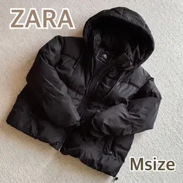 ZARA 후드 부착 블랙 다운 자켓 M 사이즈
