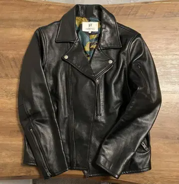 HBNS 하바노스 블랙 가죽 라이더 자켓