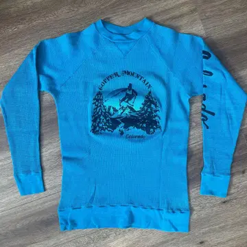 빈티지 맨투맨 타입 써멀 래글런 앞 V Made In USA