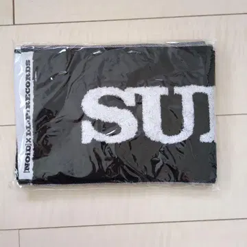 SUPERBEAVER 로고 머플러 타월 새상품 블랙