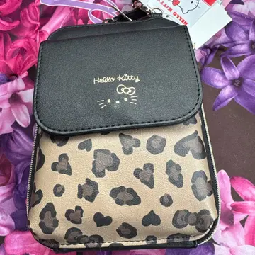 헬로키티 레오파드 무늬 스마트폰 숄더백