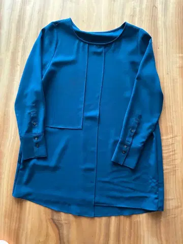 다마 컬렉션 블루 긴팔 튜닉