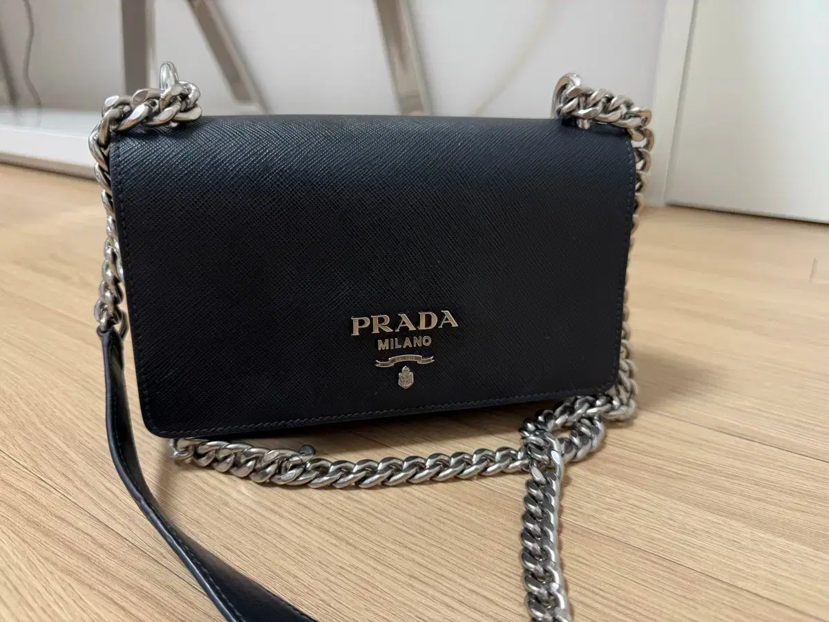 Prada Saffiano Chain Shoulder Bag