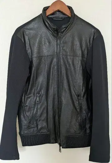 양 가죽과 맨투맨? 콤비 자켓