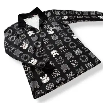 댄스 위드 드래곤 골프 하프 지퍼 프린트 하이넥 긴팔 사이즈 2