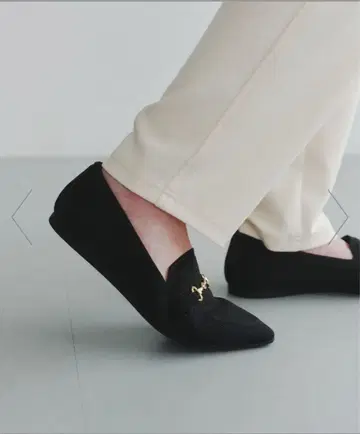 새상품 green label relaxing 웰니스 시어 니트 로퍼