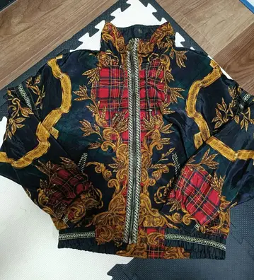 APROPOS 올 패턴 지퍼 나일론 점퍼