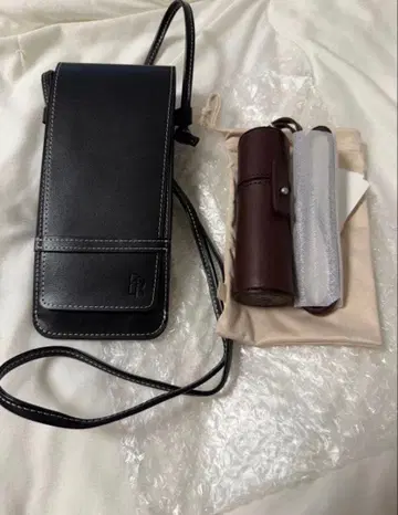 탄도 가죽 립 케이스 Zoff ETRETOKYO 안경 케이스 파우치