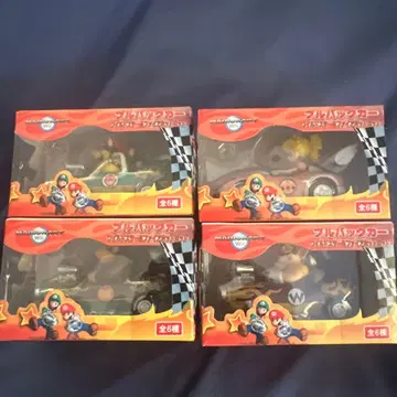 마리오 카트 풀백 카 4종 세트