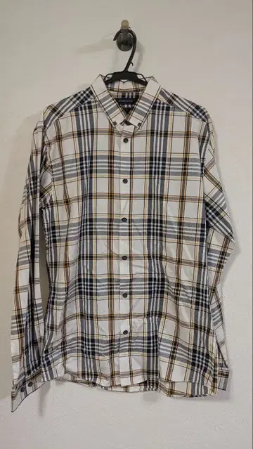 SELECTED HOMME 체크 무늬 긴팔 셔츠 L