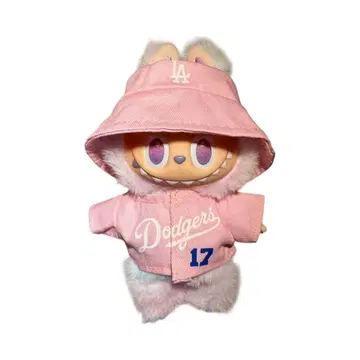 레어 LABUBU 야구 유니폼 모자 & 유니폼 의류 핑크