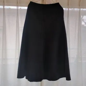 AURALEE 오라리 네이비 플레어 롱 스커트 사이즈 1