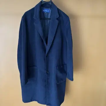 어반 리서치 네이비 싱글 버튼 체스터 코트