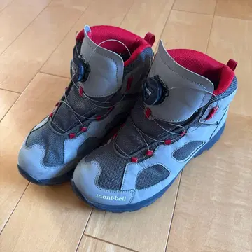 mont-bell 등산화 BOA 시스템 그레이/레드 23.0
