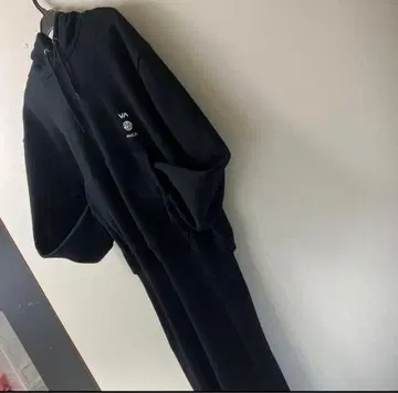 RVCA 블랙 후드 부착 맨투맨 원피스 후드티 원피스