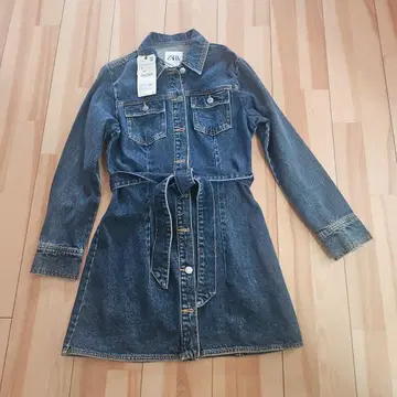 ZARA 데님 원피스 긴팔 S 사이즈