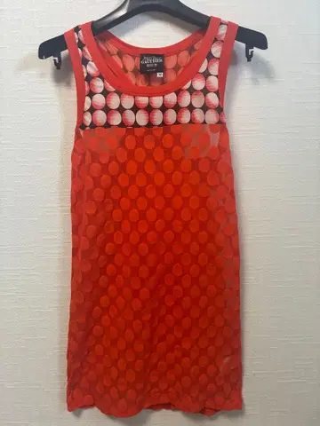 장 폴 고티에 도트 무늬 탱크탑 M