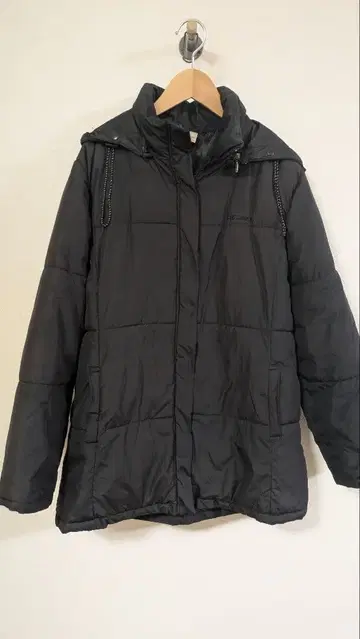 HEAD 블랙 다운 자켓 후드 부착