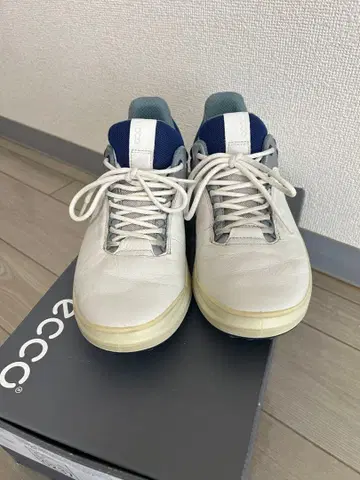 ECCO 골프화 화이트/네이비