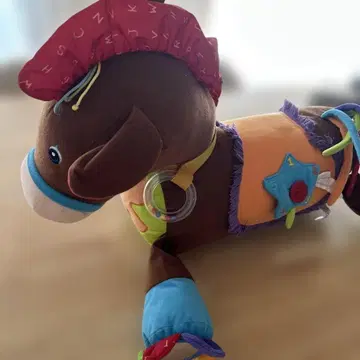 컬러풀한 말 봉제 인형 아기 완구