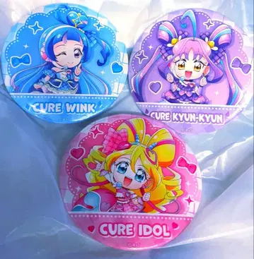 도리스테 키미프리 캔뱃지 아이돌 윙크 큥큥 프리큐어