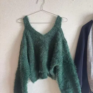 GYDA 그린 V넥 스웨터 F 사이즈