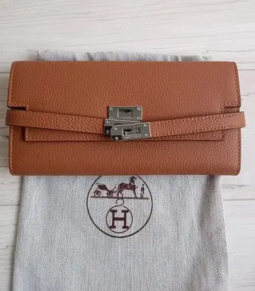 당일 발송 H 브라운 가죽 3단 폴더형 지갑 수납 가방 포함 H 로고