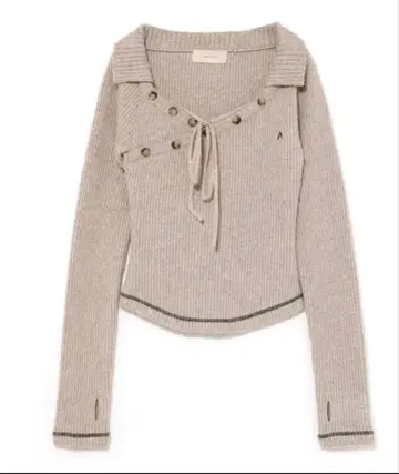 andmary Anita button knit tops