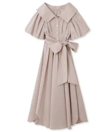 SNIDEL 볼륨 슬리브 셔츠 원피스